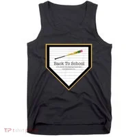 Baseball Back To School Home Plate Back To School Tank Top thumb 0