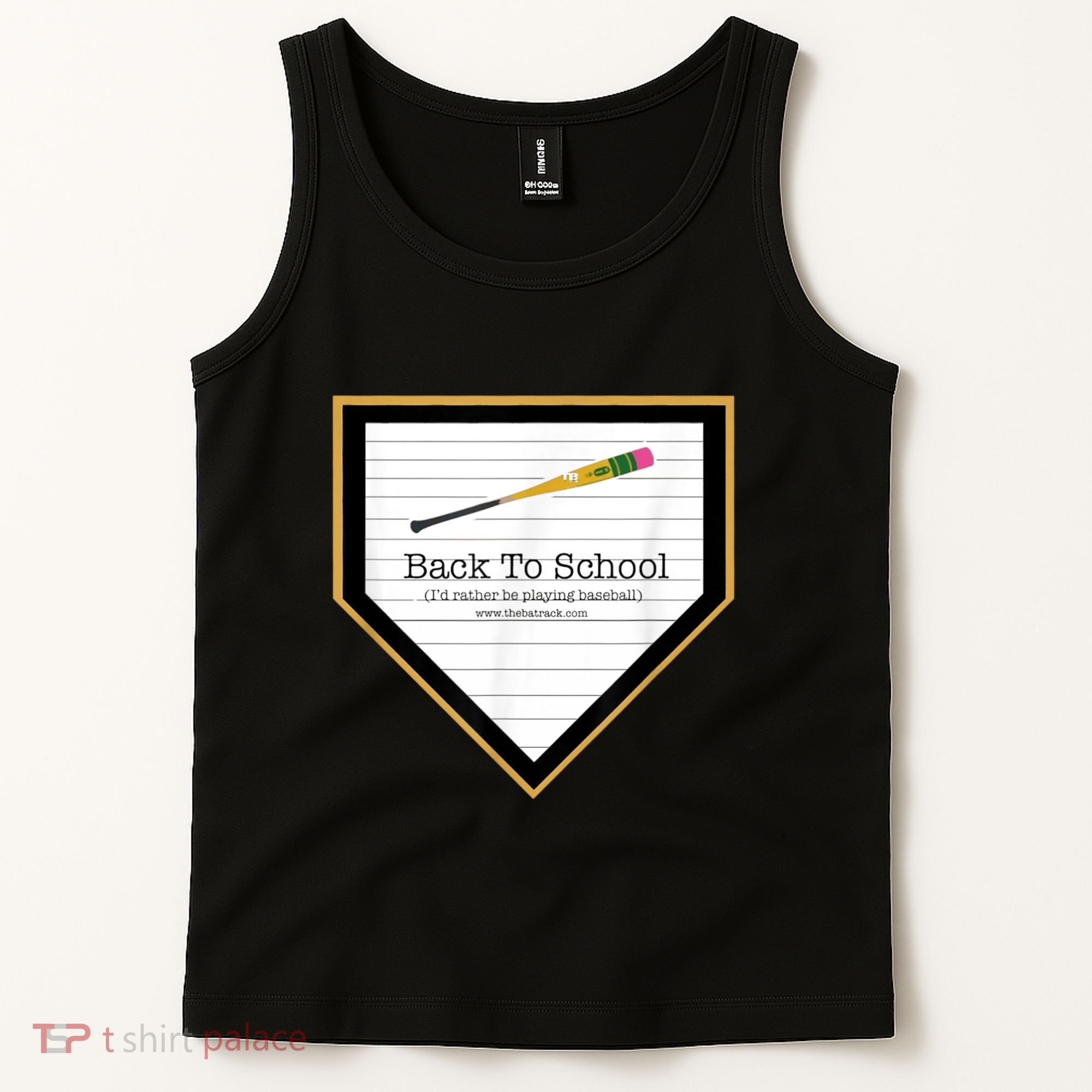 Baseball Back To School Home Plate Back To School Tank Top
