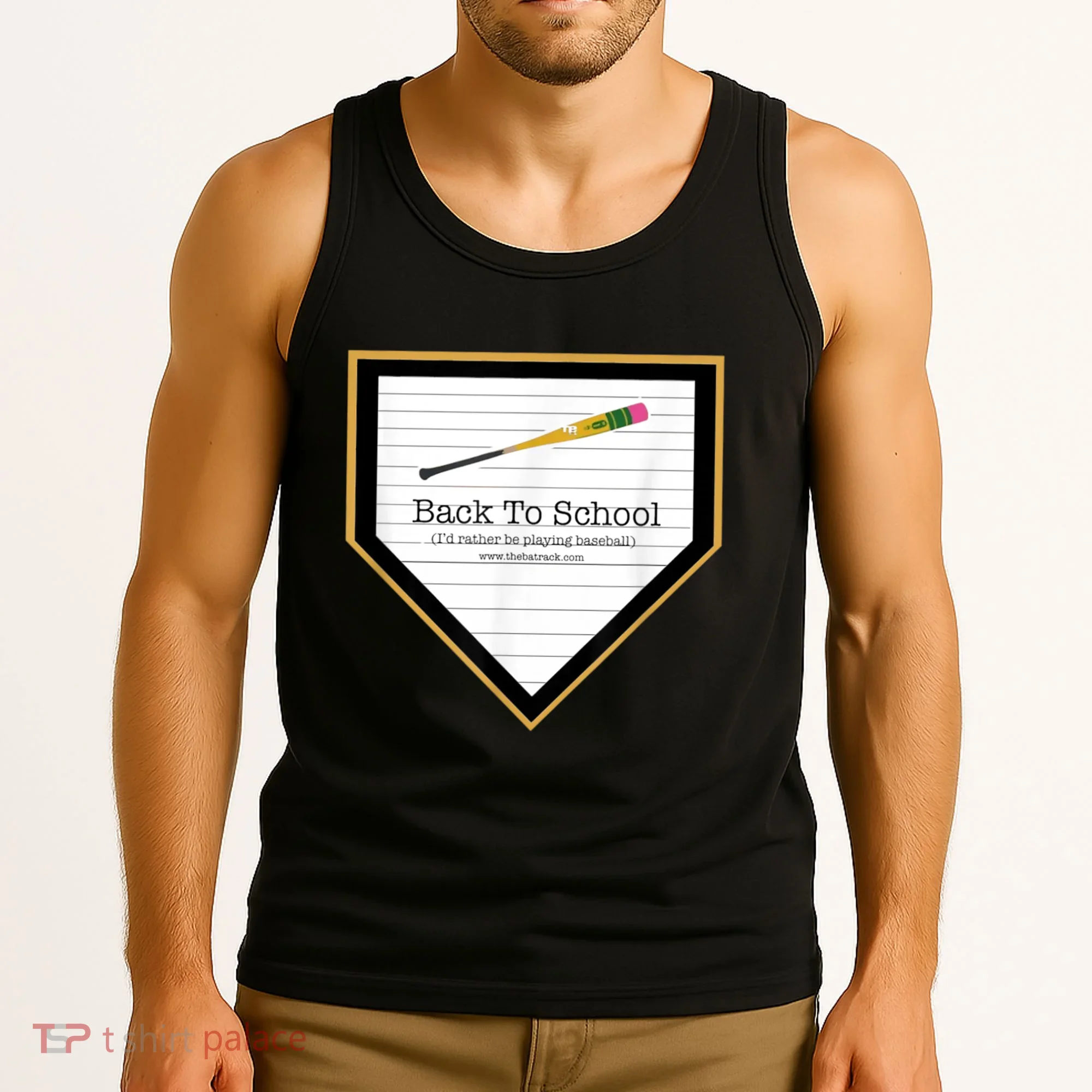 Baseball Back To School Home Plate Back To School Tank Top
