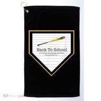 Baseball Back To School Home Plate Back To School Golf Towel thumb 0