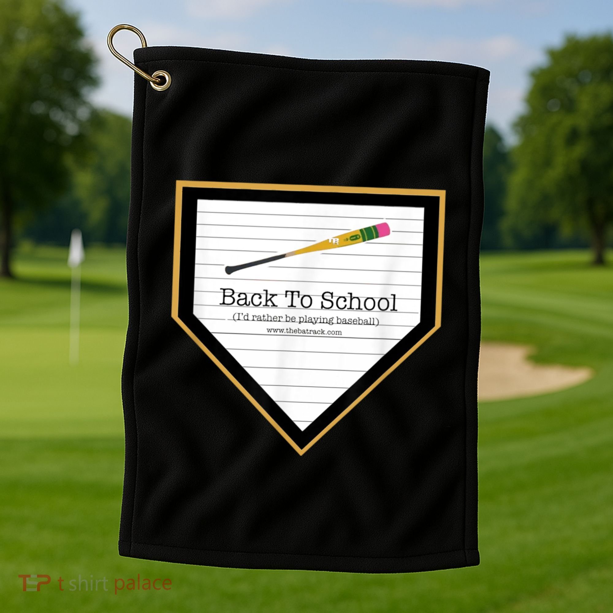 Baseball Back To School Home Plate Back To School Golf Towel