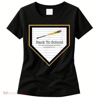 Baseball Back To School Home Plate Back To School Women's T-Shirt