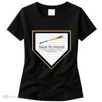 Baseball Back To School Home Plate Back To School Women's T-Shirt thumb 0