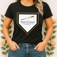 Baseball Back To School Home Plate Back To School Women's T-Shirt thumb 2