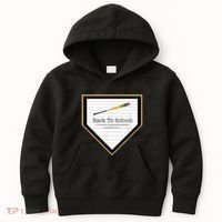 Baseball Back To School Home Plate Back To School Kids Hoodie thumb 0