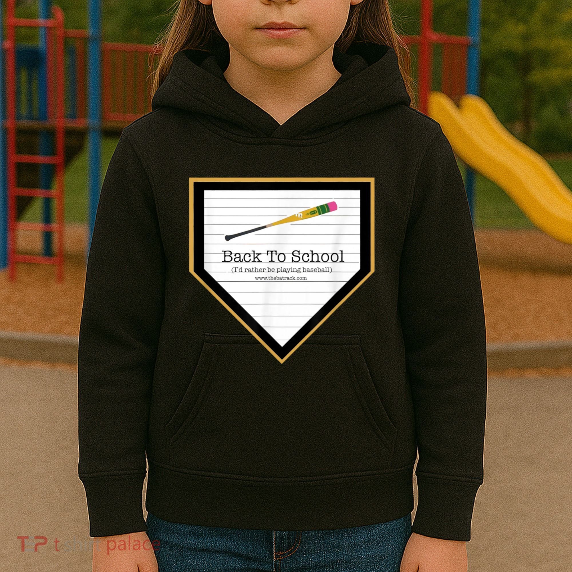 Baseball Back To School Home Plate Back To School Kids Hoodie