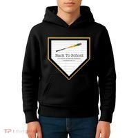 Baseball Back To School Home Plate Back To School Kids Hoodie thumb 4