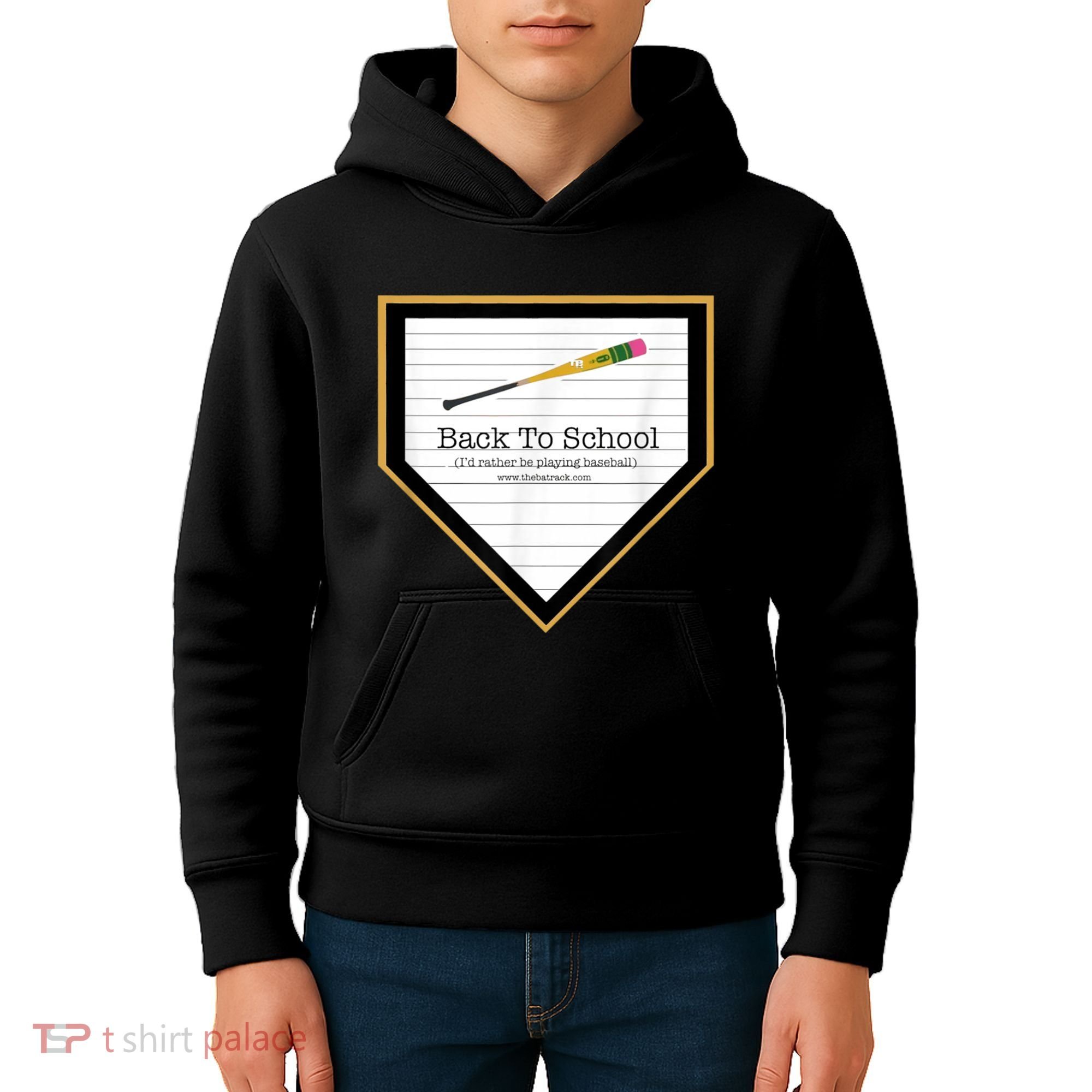 Baseball Back To School Home Plate Back To School Kids Hoodie