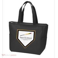 Baseball Back To School Home Plate Back To School Tote Bag thumb 3