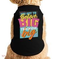 Believe Big To Achieve Big Retro Doggie Tank thumb 0