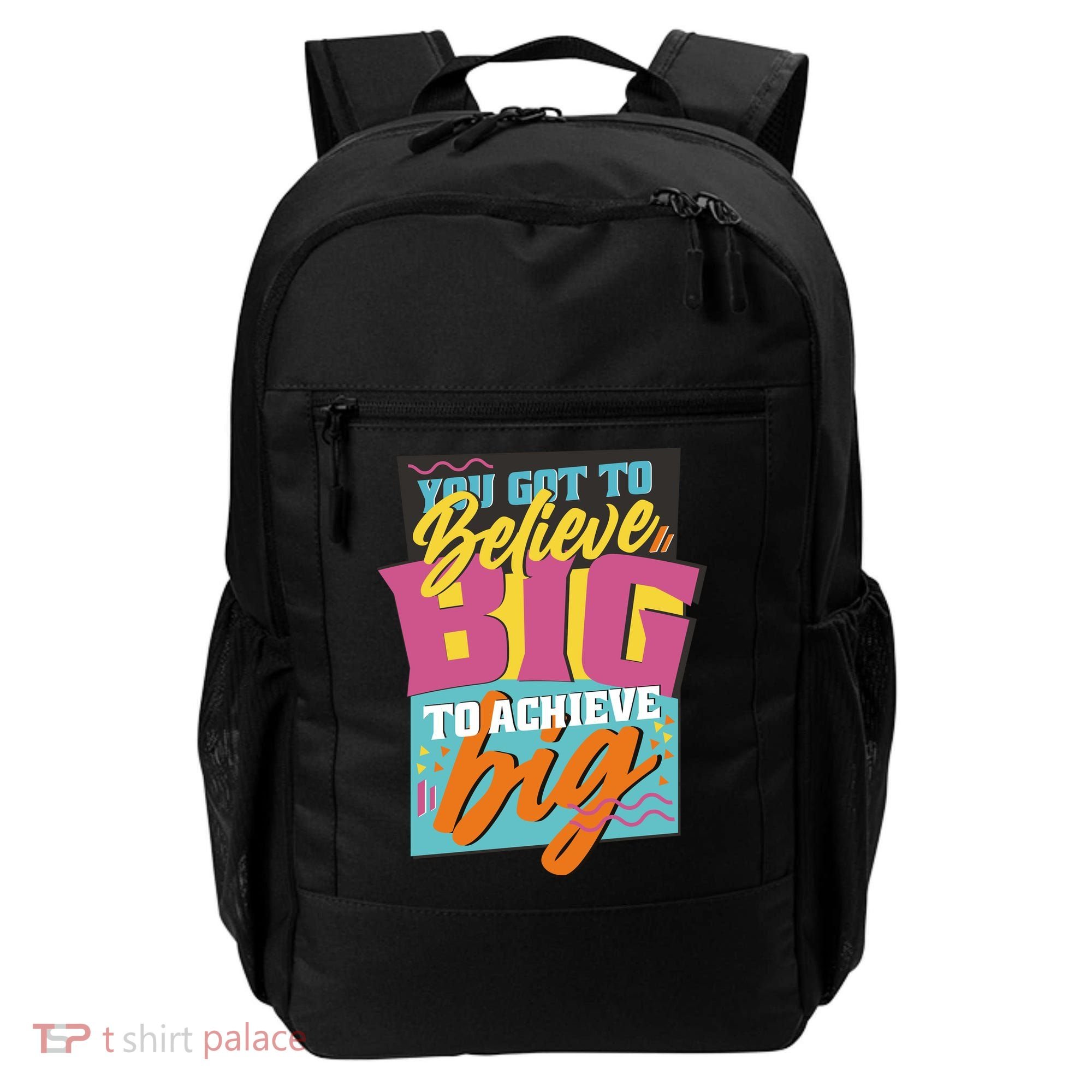 Believe Big To Achieve Big Retro Backpack