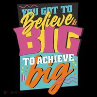 Believe Big To Achieve Big Retro Women's Hoodie thumb 2