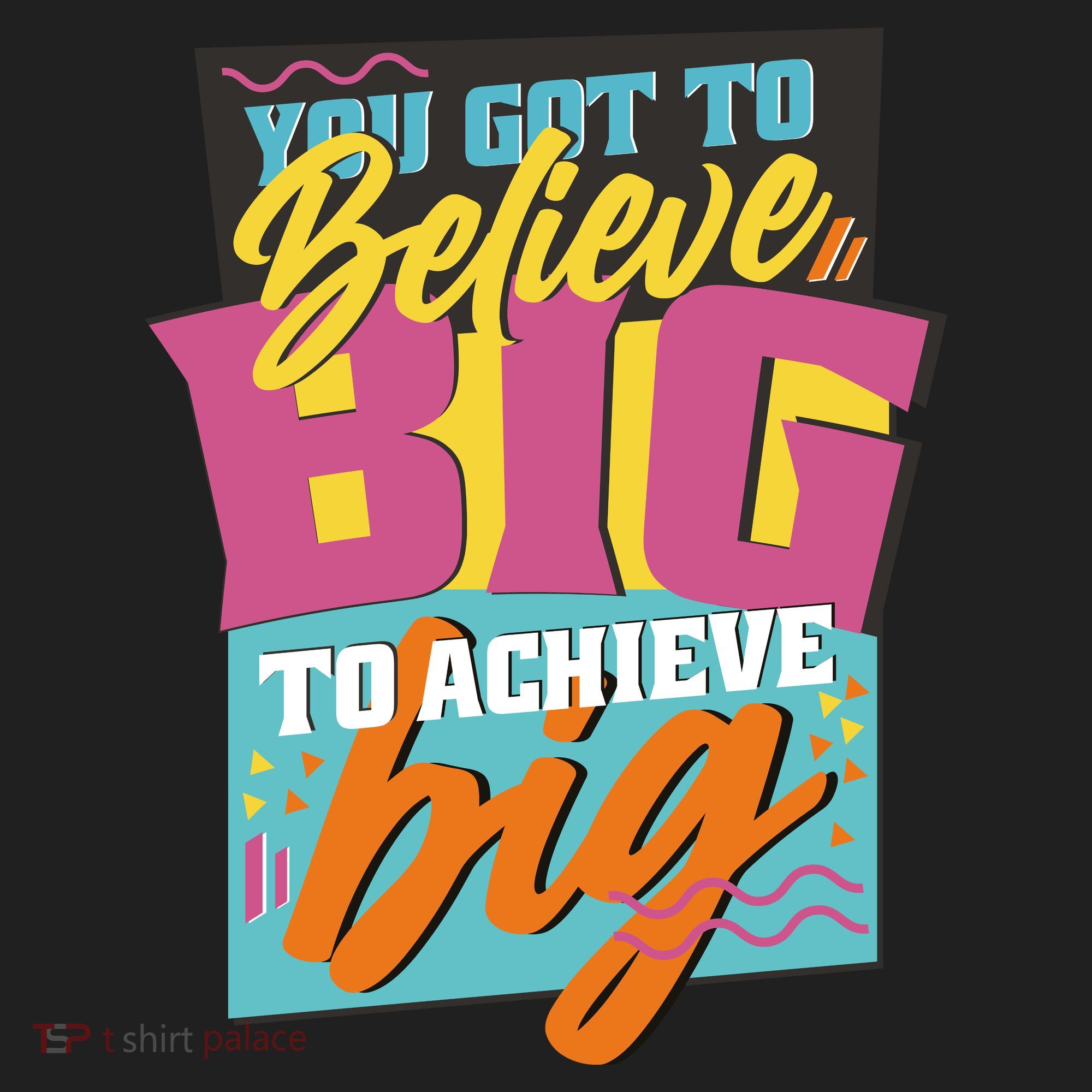 Believe Big To Achieve Big Retro Tumbler
