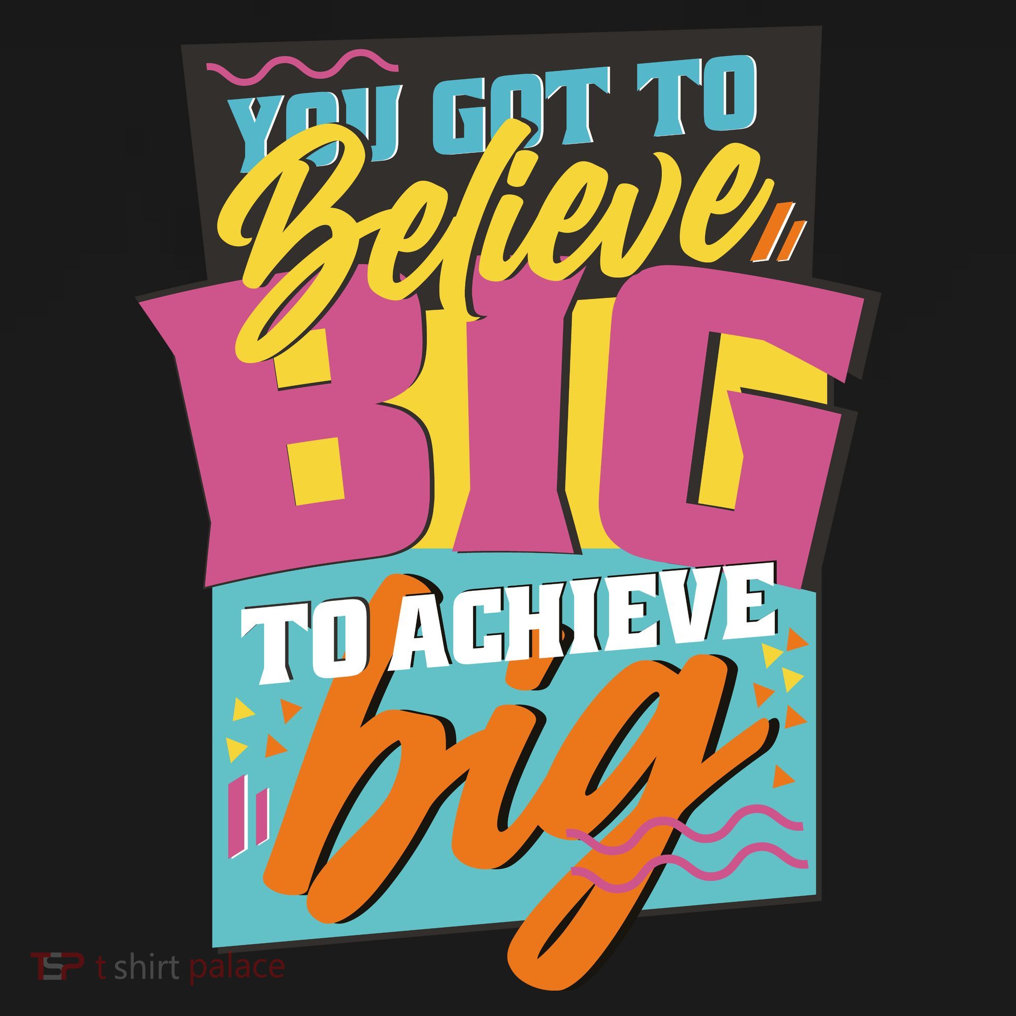 Believe Big To Achieve Big Retro Tote Bag