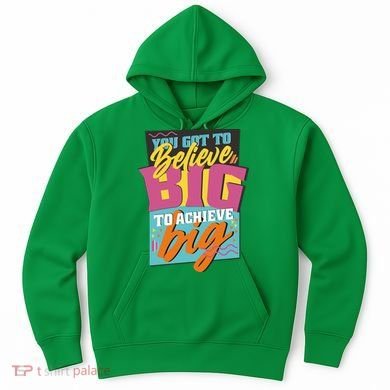 Believe Big To Achieve Big Retro Hoodie