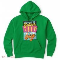 Believe Big To Achieve Big Retro Hoodie thumb 0