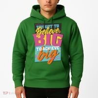 Believe Big To Achieve Big Retro Hoodie thumb 2
