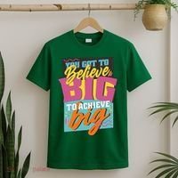 Believe Big To Achieve Big Retro T-Shirt thumb 2
