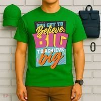 Believe Big To Achieve Big Retro T-Shirt thumb 6