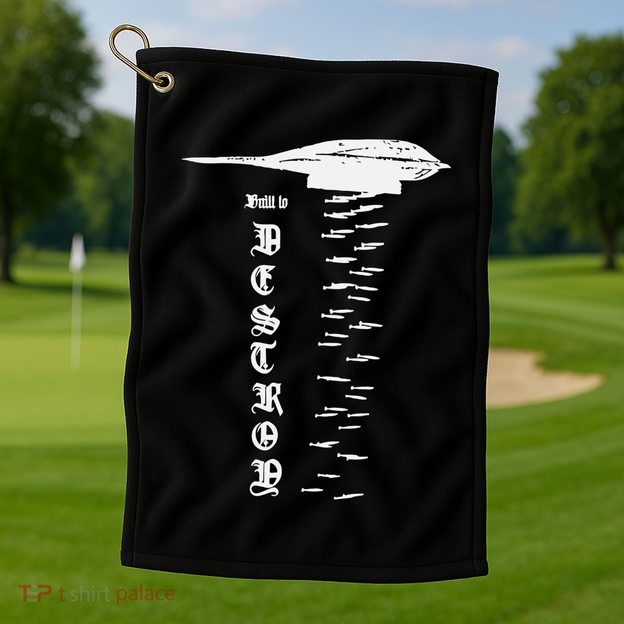 Bomber Built To Monstermax Golf Towel