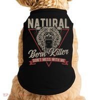 Bear Born To Kill Dont Mess With Me Doggie Tank thumb 0
