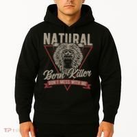 Bear Born To Kill Dont Mess With Me Hoodie thumb 2
