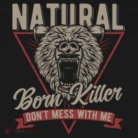 Bear Born To Kill Dont Mess With Me Polo thumb 3