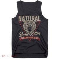 Bear Born To Kill Dont Mess With Me Tank Top thumb 0