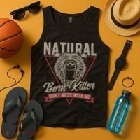 Bear Born To Kill Dont Mess With Me Tank Top thumb 4