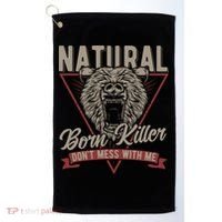 Bear Born To Kill Dont Mess With Me Golf Towel thumb 0