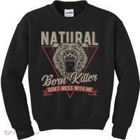 Bear Born To Kill Dont Mess With Me Kids Sweatshirt thumb 0