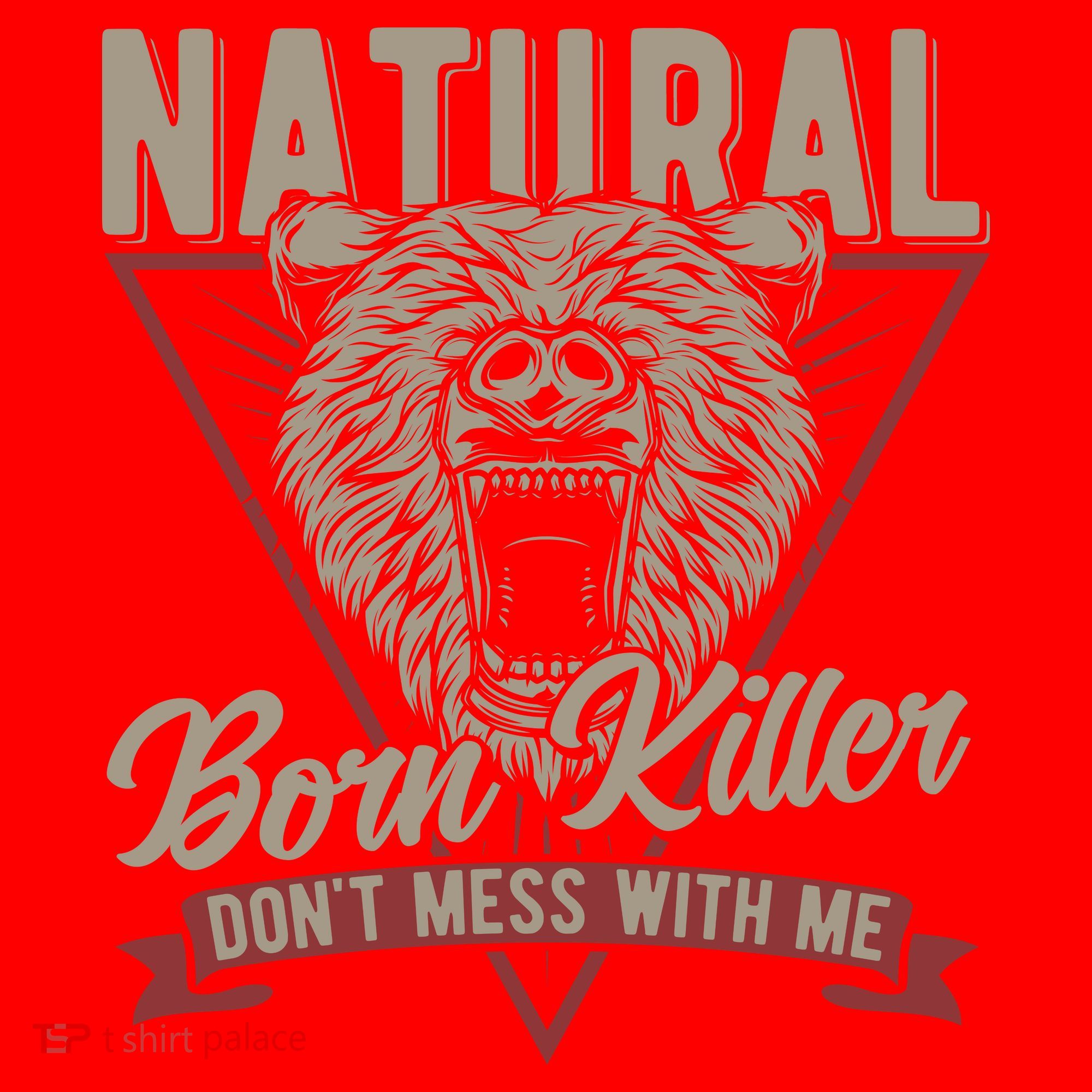 Bear Born To Kill Dont Mess With Me Santa Hat