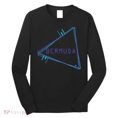 Bermuda Blue Triangle Souvenir Long Sleeve Shirt