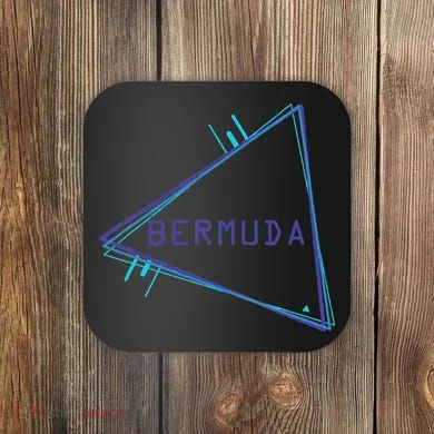 Bermuda Blue Triangle Souvenir Coaster