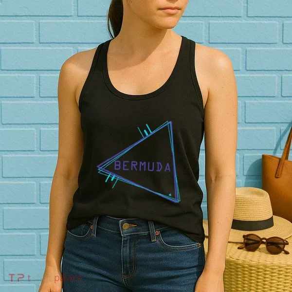 Bermuda Blue Triangle Souvenir Women's Tank Top