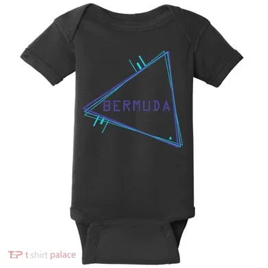 Bermuda Blue Triangle Souvenir Baby Bodysuit