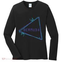 Bermuda Blue Triangle Souvenir Women's Long Sleeve Shirt thumb 0