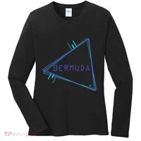 Bermuda Blue Triangle Souvenir Women's Long Sleeve Shirt thumb 0