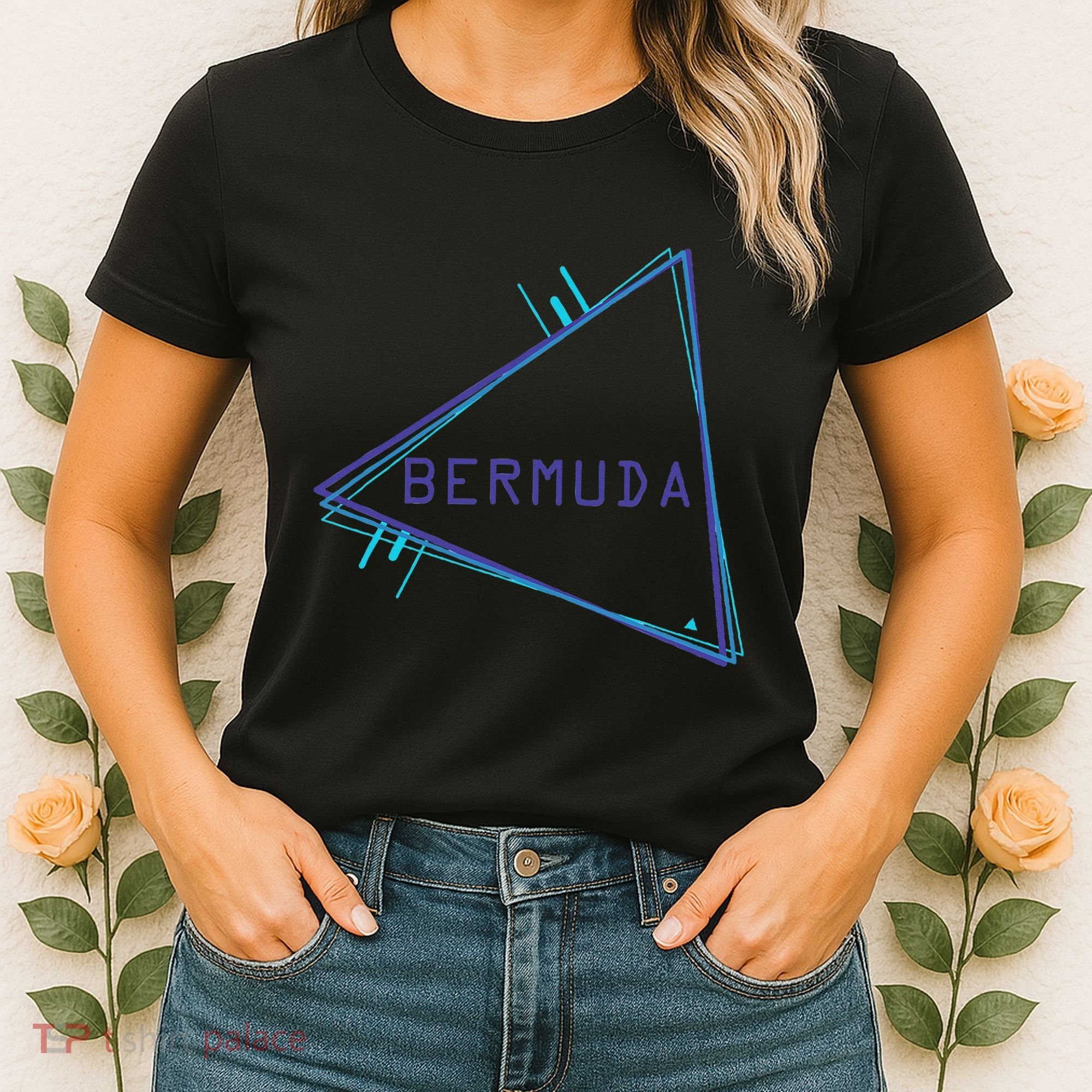 Bermuda Blue Triangle Souvenir Women's T-Shirt