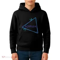 Bermuda Blue Triangle Souvenir Kids Hoodie thumb 4