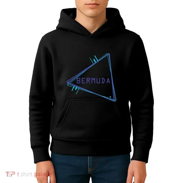Bermuda Blue Triangle Souvenir Kids Hoodie