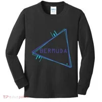 Bermuda Blue Triangle Souvenir Kids Long Sleeve Shirt thumb 0