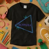 Bermuda Blue Triangle Souvenir Kids T-Shirt thumb 3