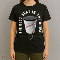 Baseball Bucket The Best Seat In The House Sports T-Shirt thumb 4