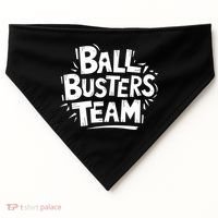 Ball Busters Team Funny Pickleball Lovers White Cool Gift USA-Made Doggie Bandana thumb 0