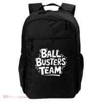 Ball Busters Team Funny Pickleball Lovers White Cool Gift Backpack thumb 0