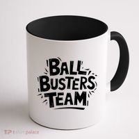 Ball Busters Team Funny Pickleball Lovers White Cool Gift Coffee Mug thumb 1