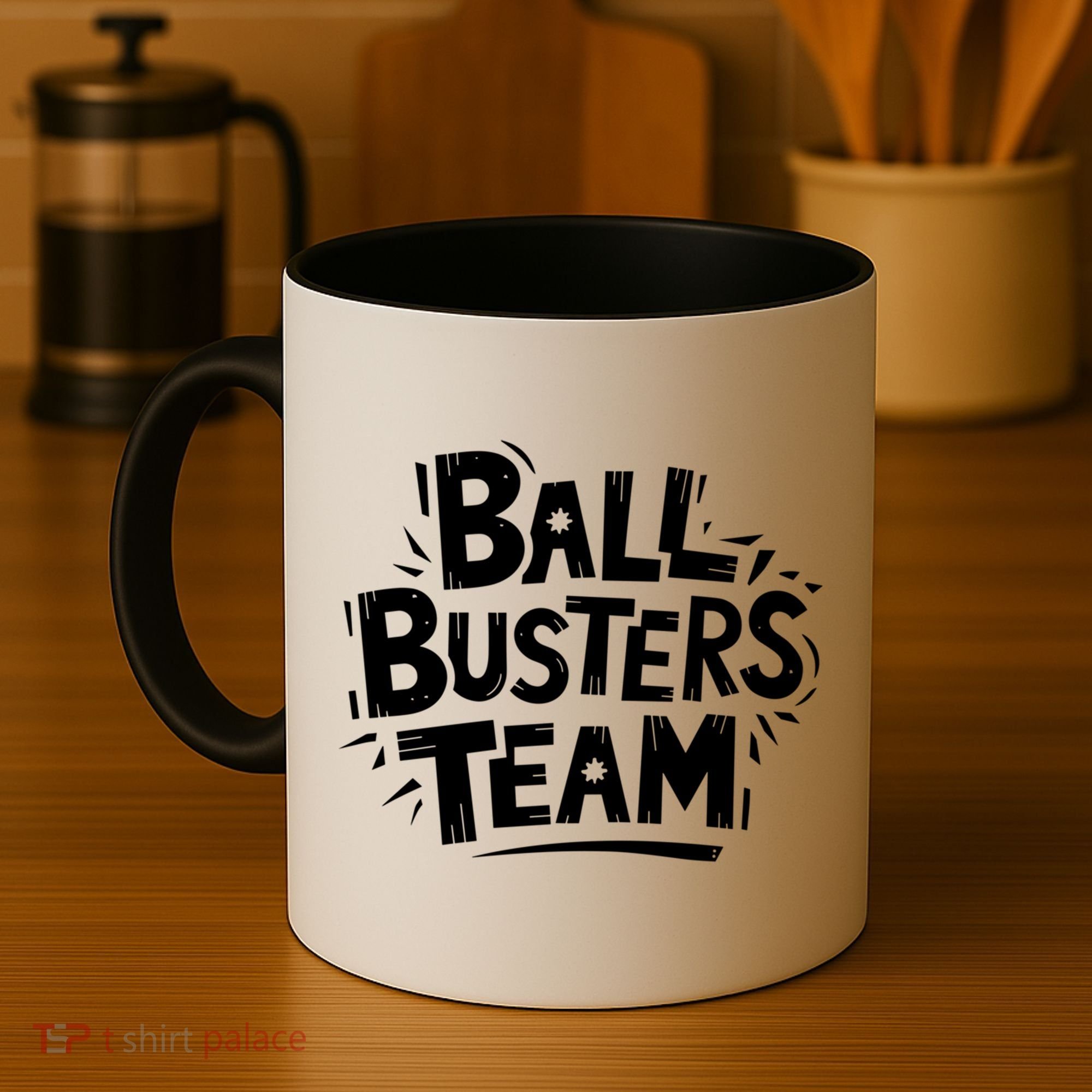 Ball Busters Team Funny Pickleball Lovers White Cool Gift Coffee Mug