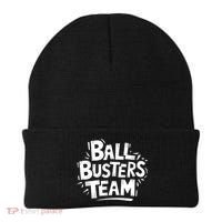 Ball Busters Team Funny Pickleball Lovers White Cool Gift Beanie thumb 0