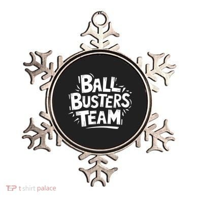Ball Busters Team Funny Pickleball Lovers White Cool Gift Ornament